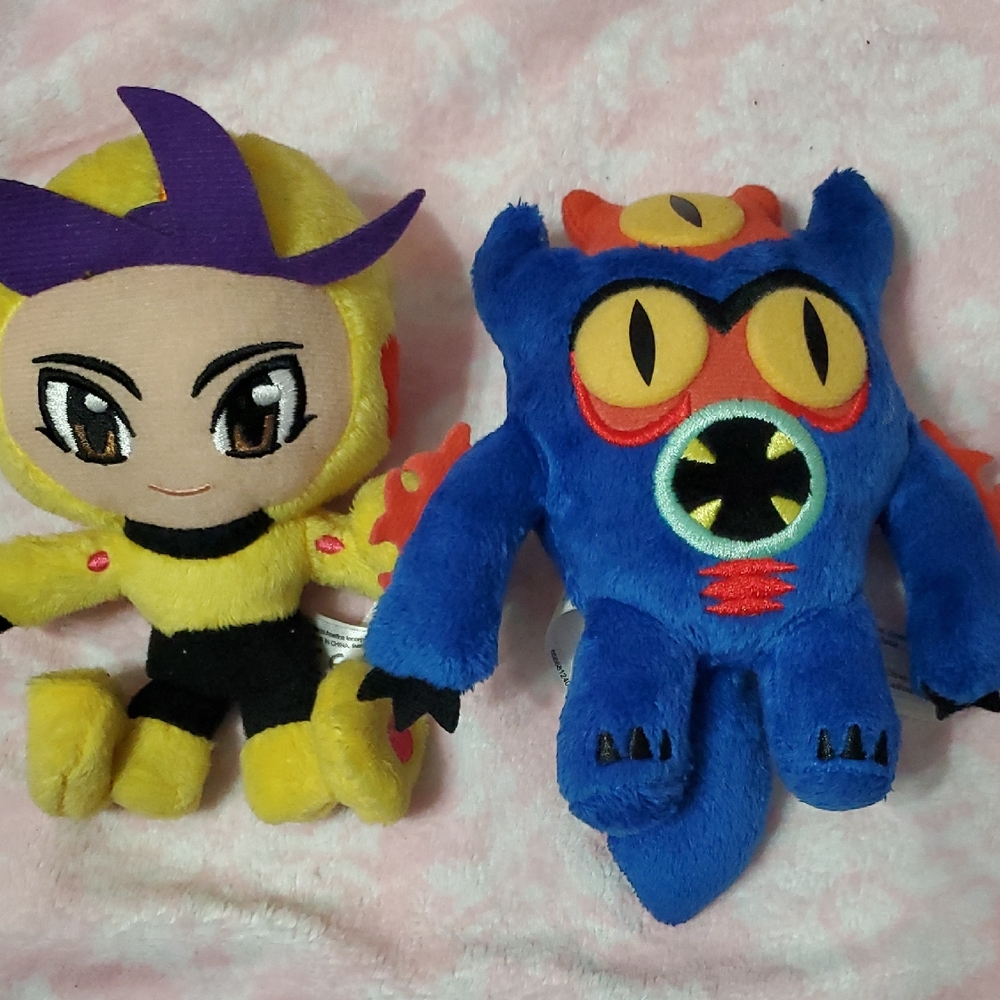 Colorful Monster and BIG Hero six Plush Toy Set